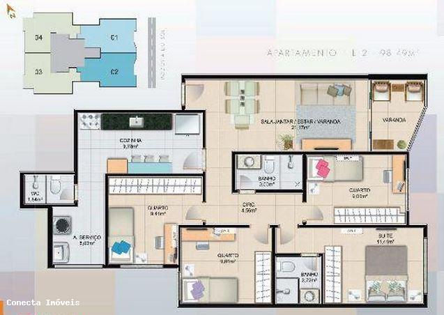 Apartamento à venda com 4 quartos, 98m² - Foto 14