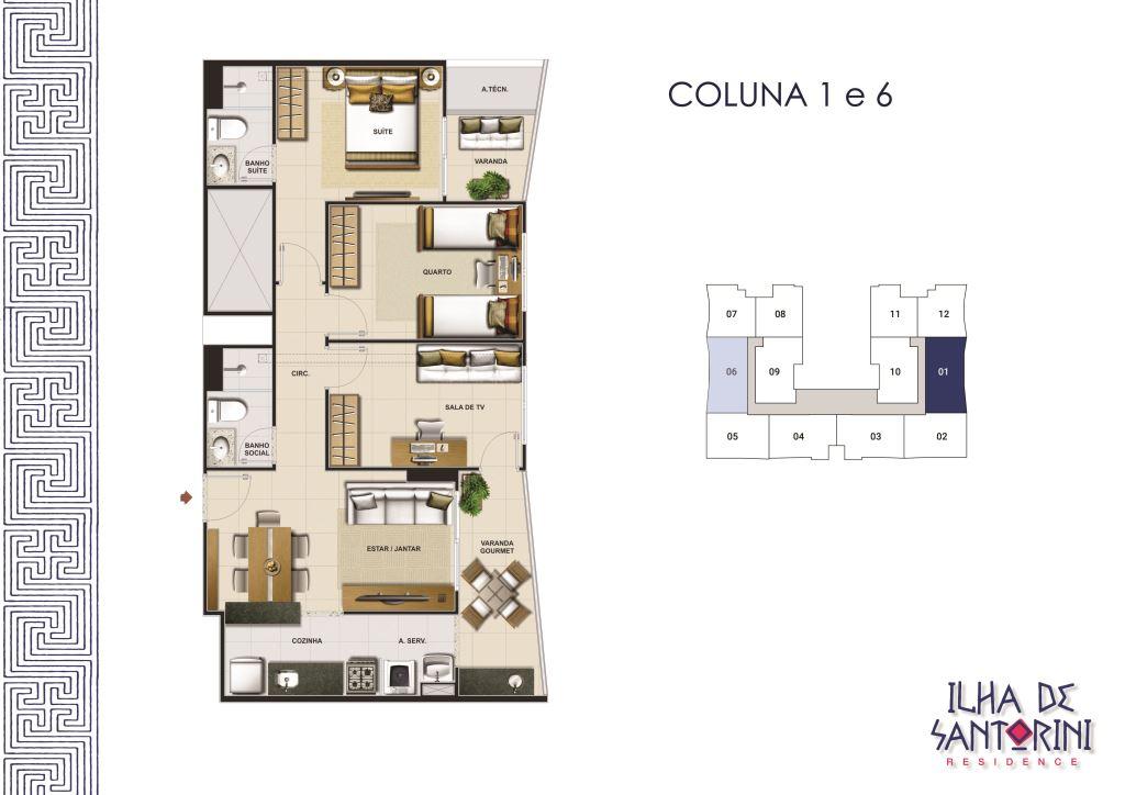 Apartamento à venda com 3 quartos, 66m² - Foto 2