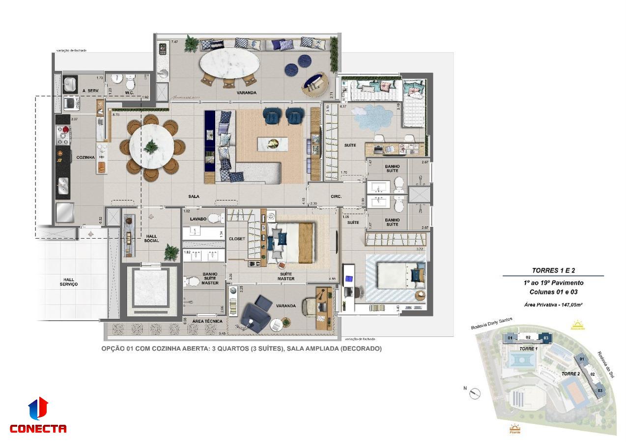 Apartamento à venda com 4 quartos, 147m² - Foto 14