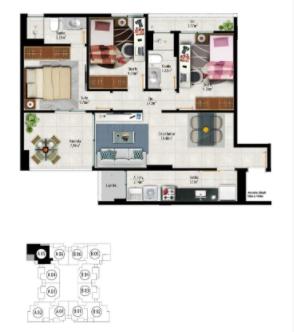 Apartamento à venda com 2 quartos, 62m² - Foto 15