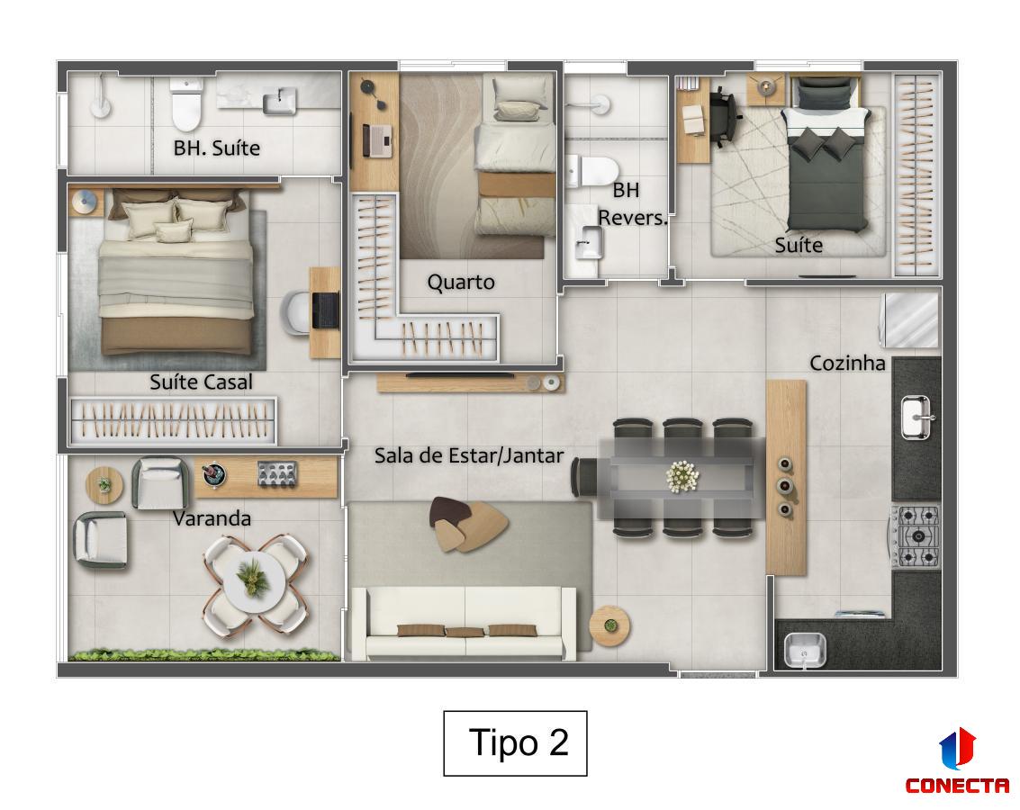 Apartamento à venda com 3 quartos, 77m² - Foto 10