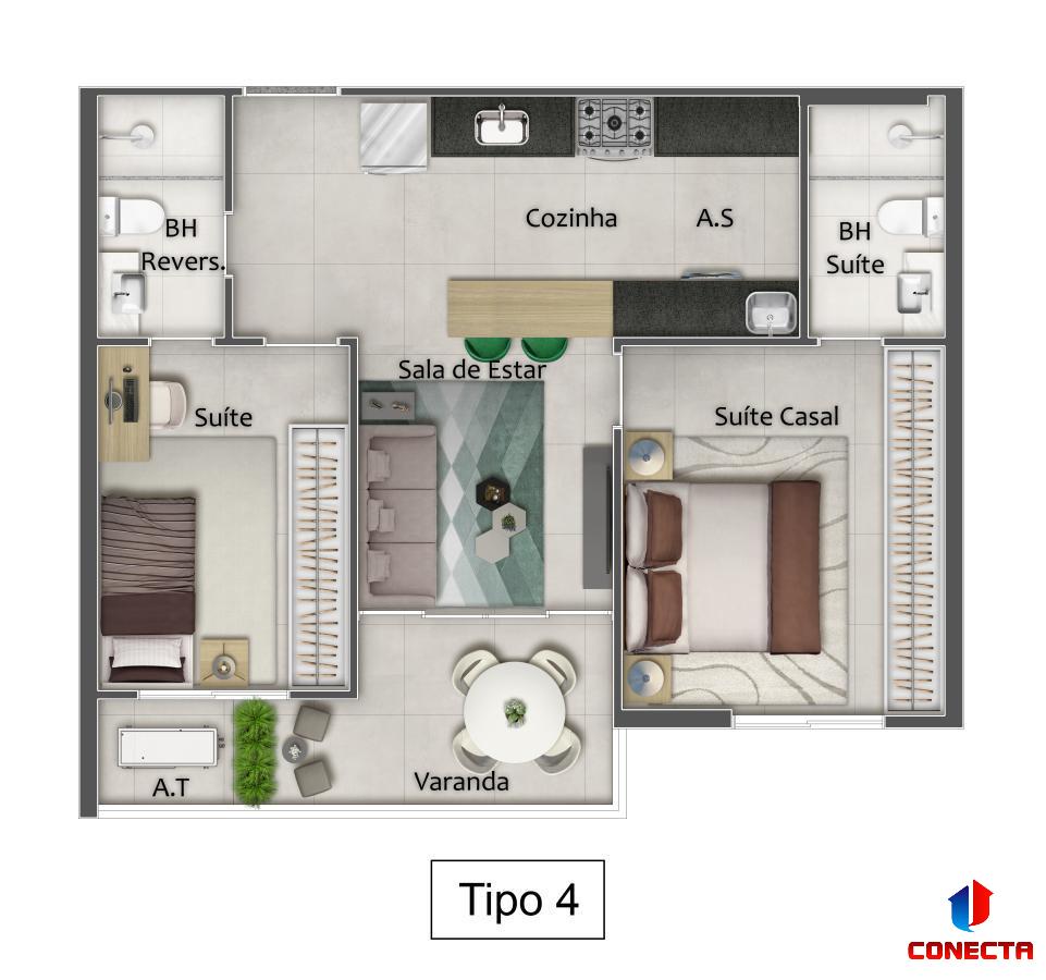 Apartamento à venda com 3 quartos, 77m² - Foto 13