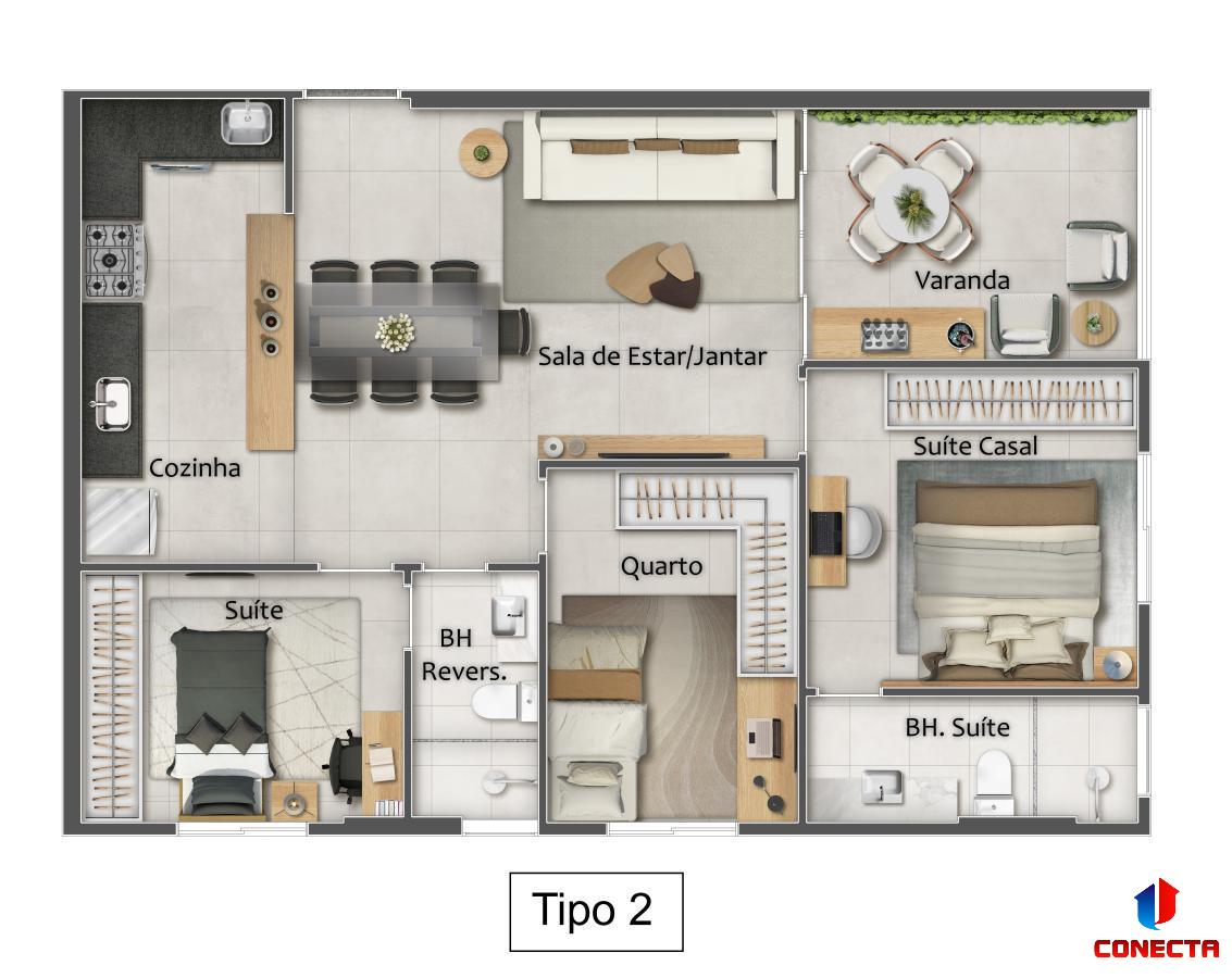 Apartamento à venda com 3 quartos, 77m² - Foto 11