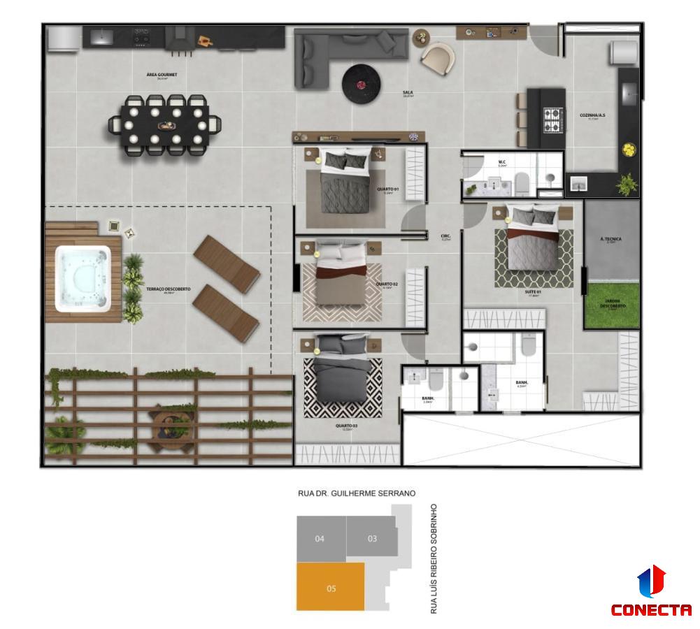 Apartamento à venda com 4 quartos, 198m² - Foto 23