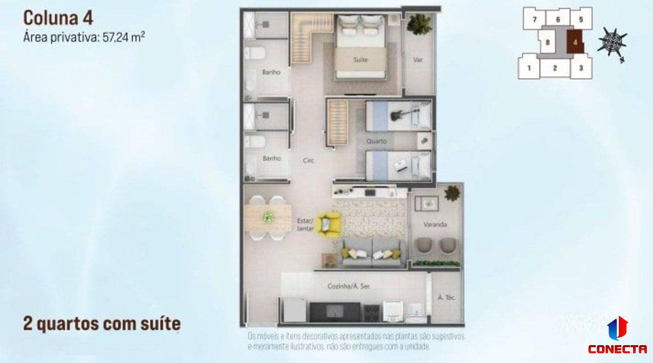 Apartamento à venda com 3 quartos, 66m² - Foto 22