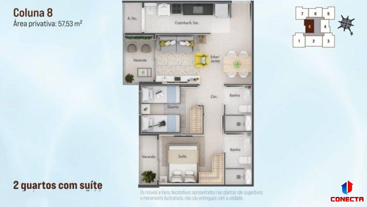 Apartamento à venda com 3 quartos, 66m² - Foto 26