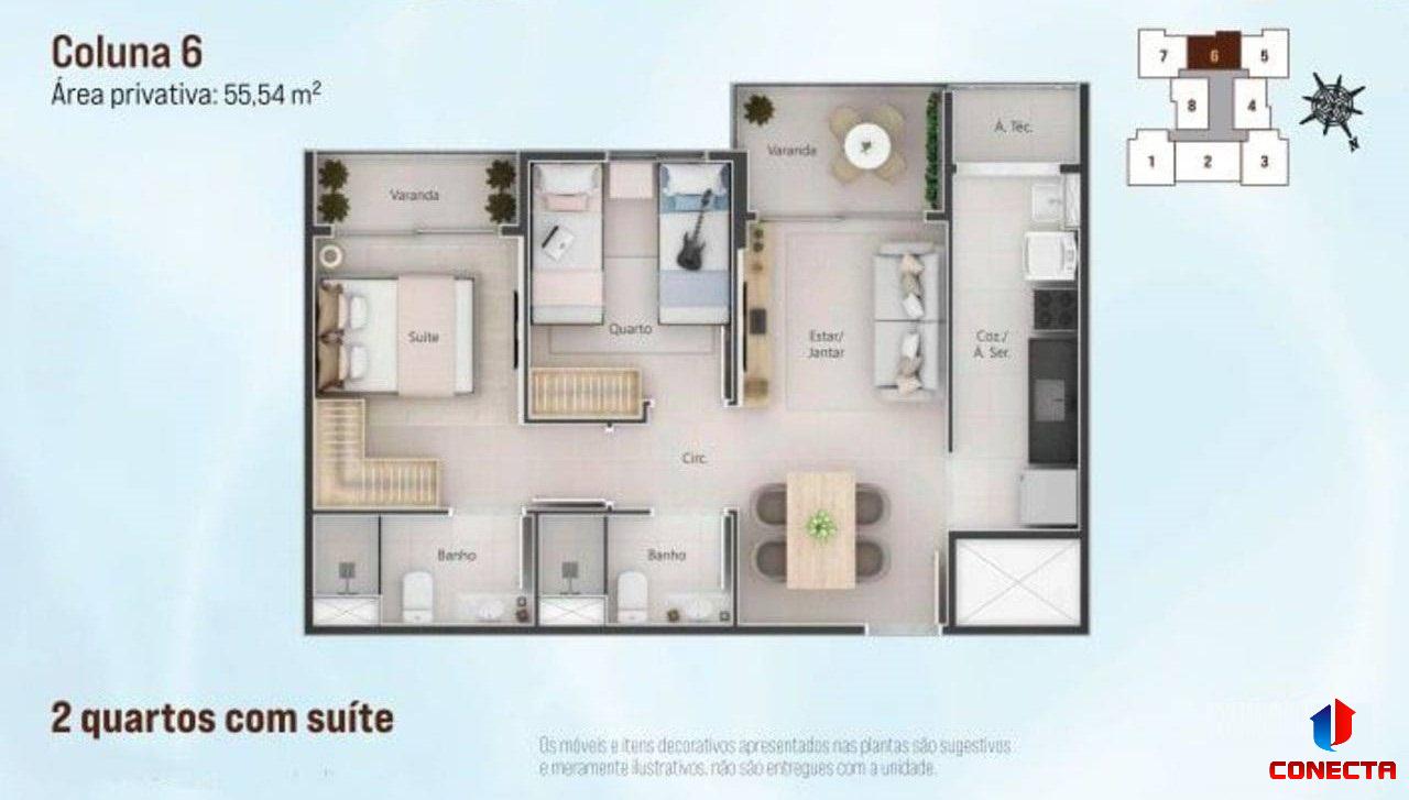 Apartamento à venda com 3 quartos, 66m² - Foto 24