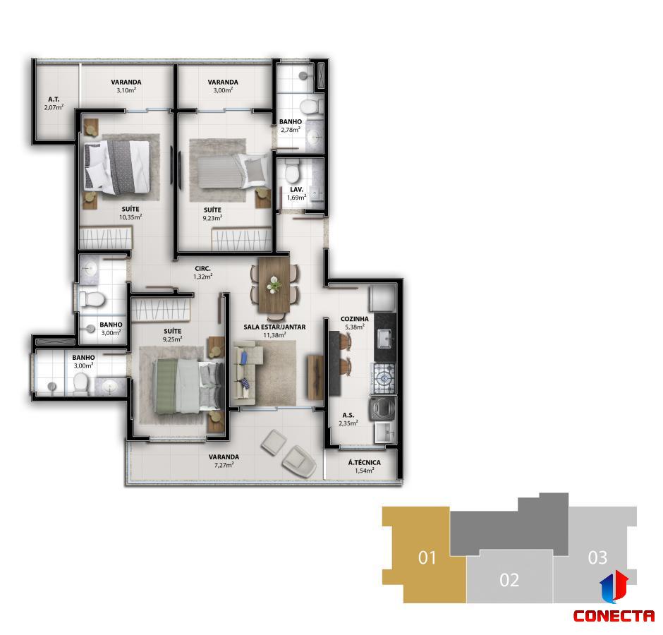 Apartamento à venda com 2 quartos, 66m² - Foto 32