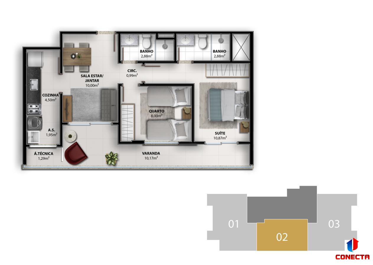 Apartamento à venda com 2 quartos, 66m² - Foto 37