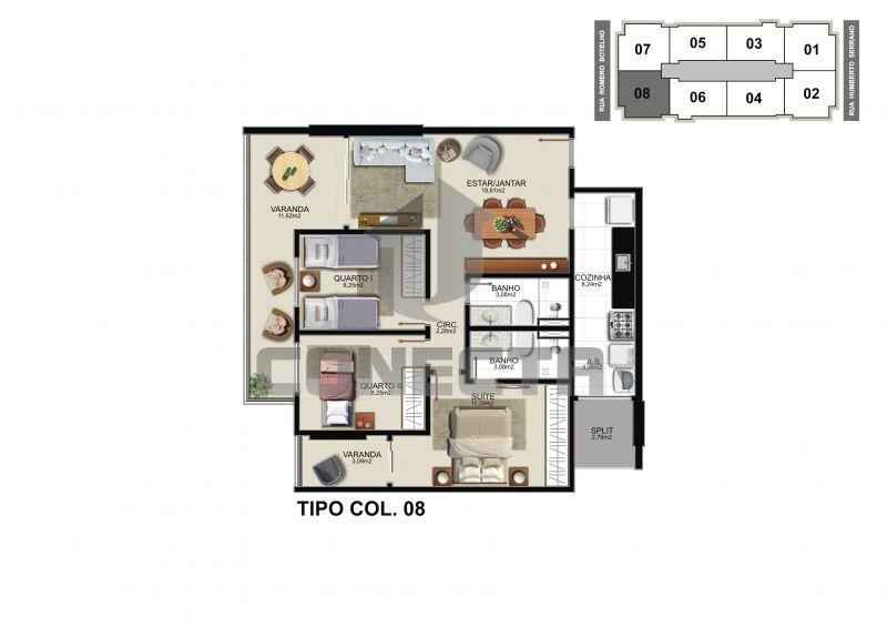 Apartamento à venda com 3 quartos, 83m² - Foto 16