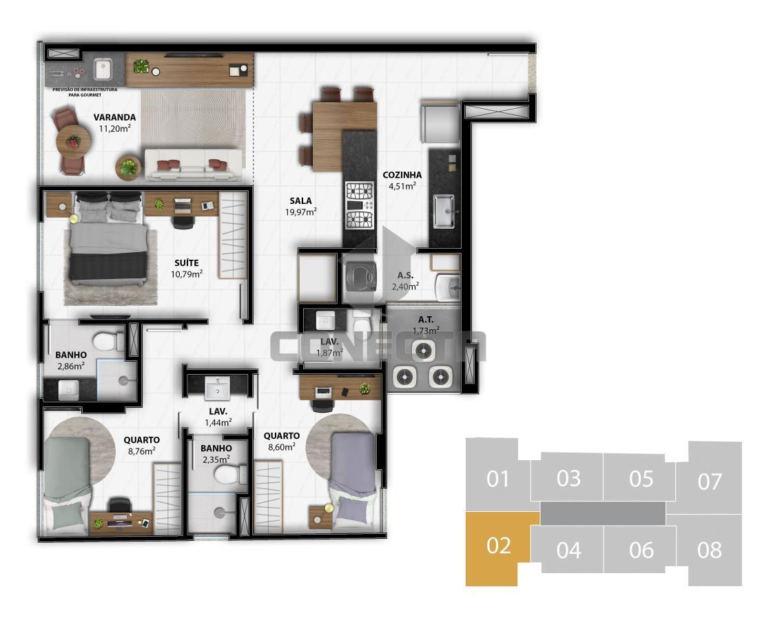 Apartamento à venda com 3 quartos, 82m² - Foto 26