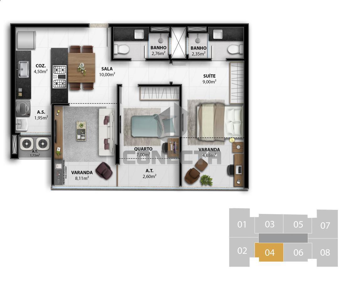 Apartamento à venda com 3 quartos, 82m² - Foto 28