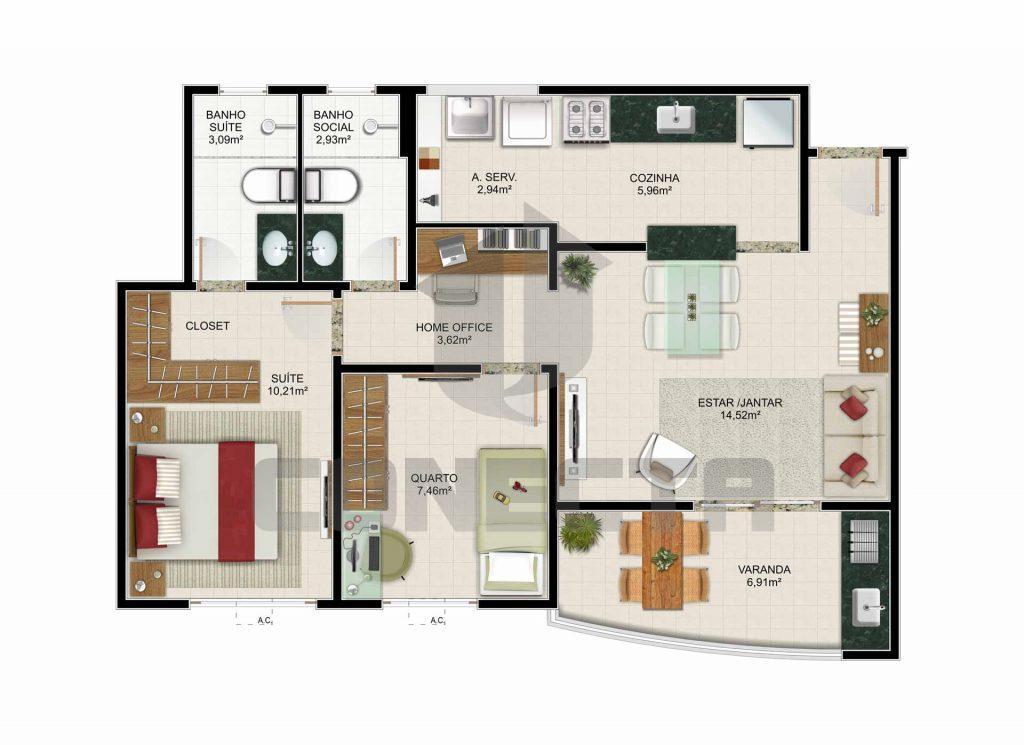 Apartamento à venda com 2 quartos, 65m² - Foto 35