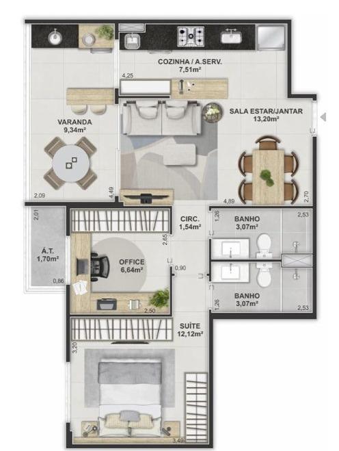 Apartamento à venda com 2 quartos, 67m² - Foto 28