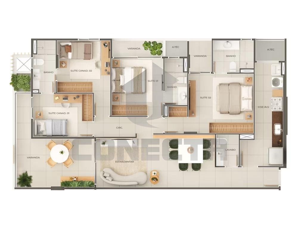 Apartamento à venda com 4 quartos, 126m² - Foto 10