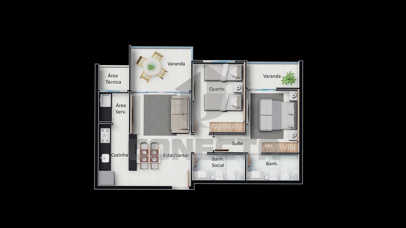 Apartamento à venda com 2 quartos, 67m² - Foto 18