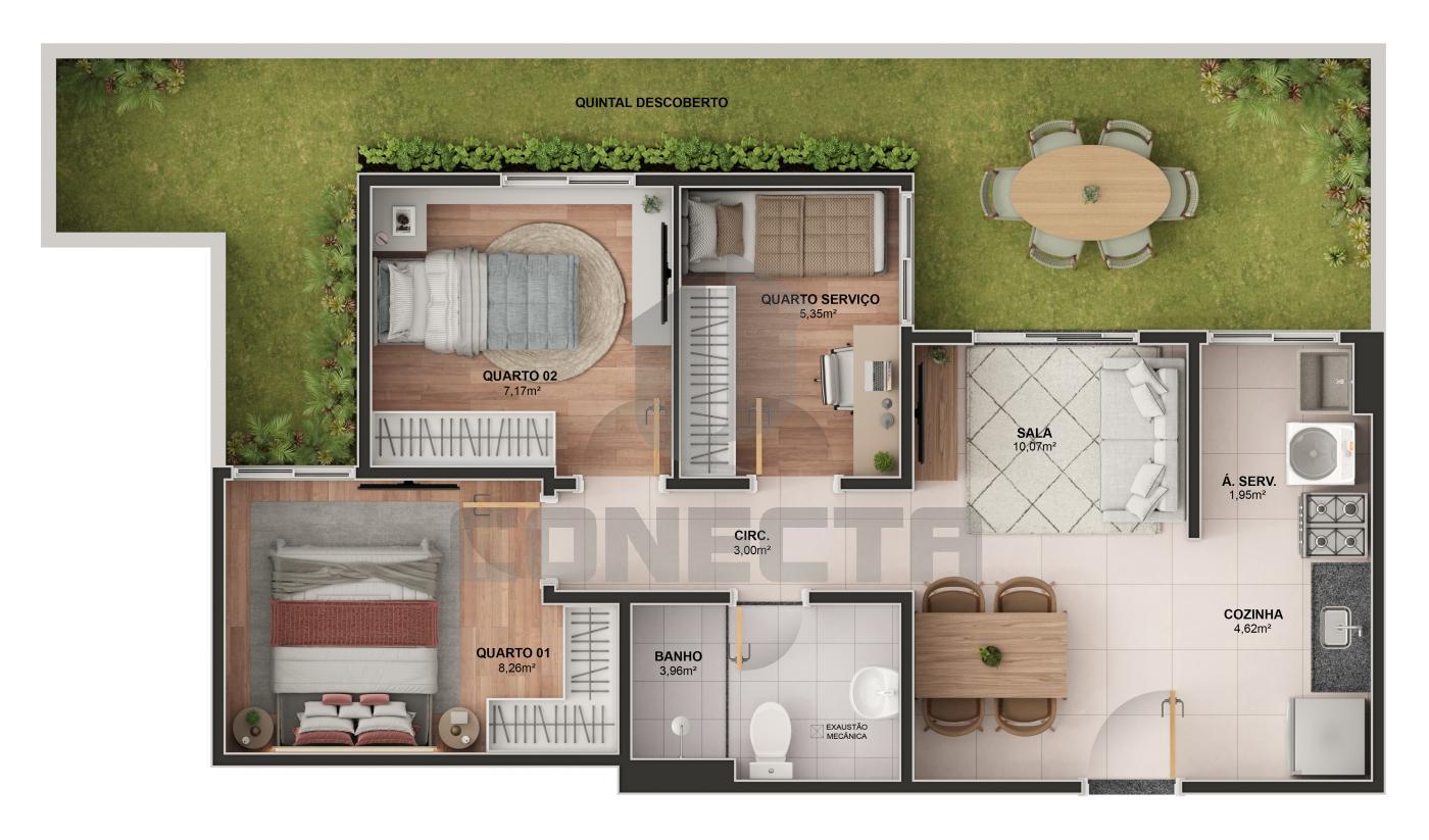 Apartamento à venda com 3 quartos, 51m² - Foto 14