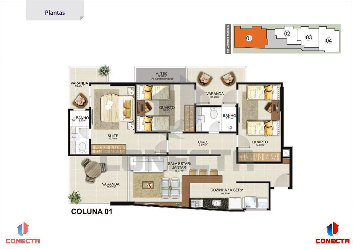 Apartamento à venda com 3 quartos, 94m² - Foto 19